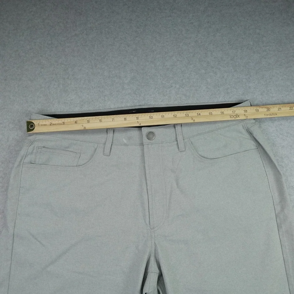 Bonobos Golf Pants Mens 36x32 Gray Recycled Polyester Casual Performance